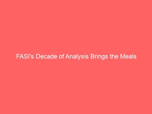 FASI's Decade of Analysis Brings the Meals Allergy Neighborhood Nearer to Solutions